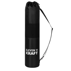 Yoga Mat Bag with Adjustable Strap | Waterproof Yoga Mat Cover with Mesh Ventilation | Durable Carry Bag for Gym, Pilates, Fitness (Black)