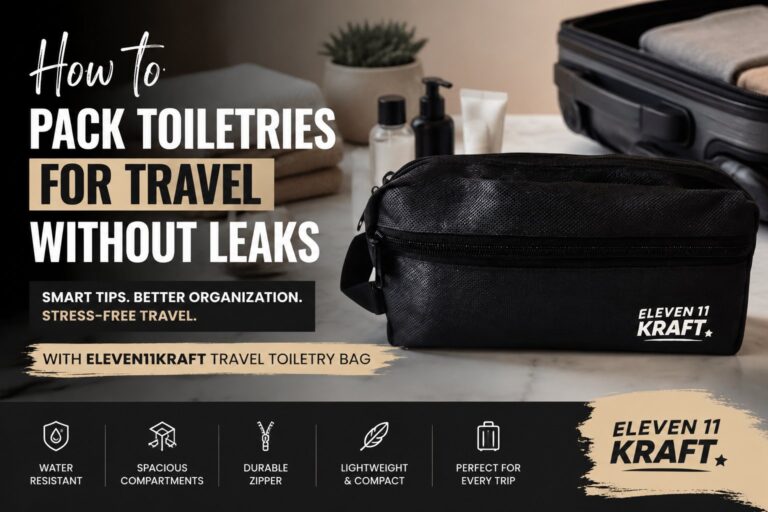 Pack Toiletries Without Leaks | Eleven11Kraft
